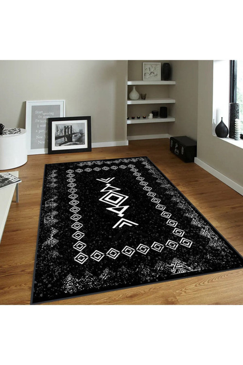 Dijital Baskı Yıkanabilir Kaymaz Taban Salon Halısı Rvg0097-Sd1045