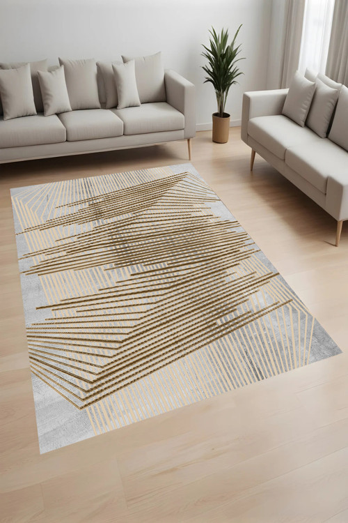 Dijital Baskı Yıkanabilir Kaymaz Taban Salon Halısı Ve Yolluk Rv096-Fnl383