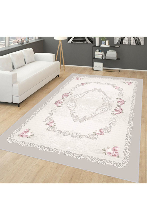 Dijital Baskı Yıkanabilir Kaymaz Taban Salon Halısı Rvg0661