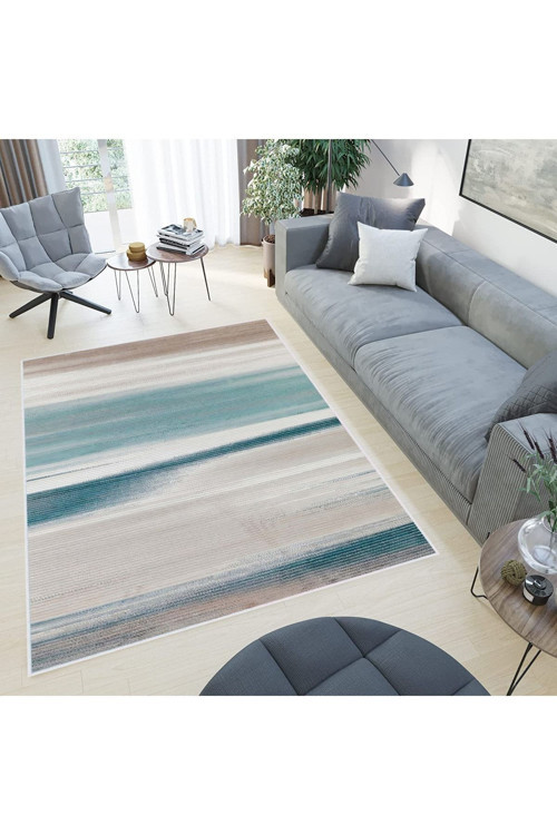 Dijital Baskı Yıkanabilir Kaymaz Taban Salon Halısı Rvg0521
