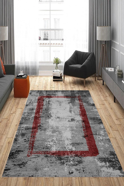 Dijital Baskı Yıkanabilir Kaymaz Taban Salon Halısı Ve Yolluk Rvg0825-Fnl35
