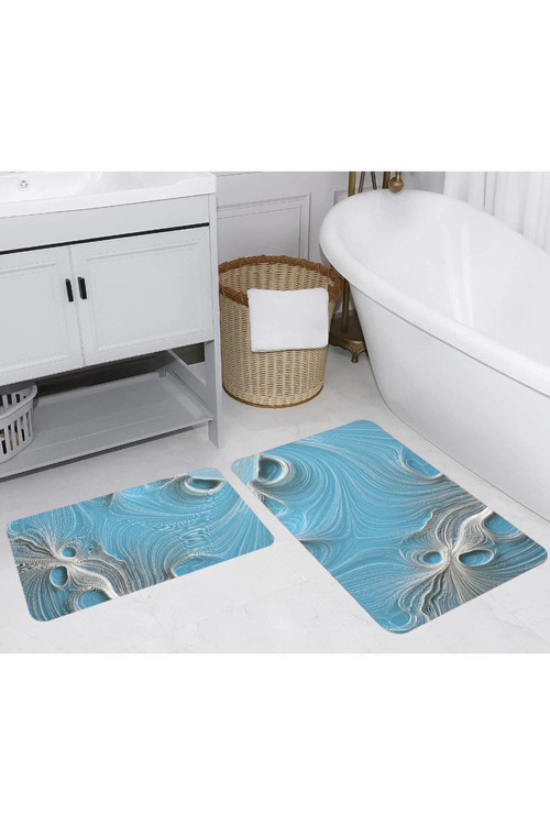 Dijital Baskılı 2'Li Banyo Paspas Takımı Rvg5234