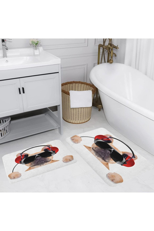 Dijital Baskılı 2'Li Banyo Paspas Takımı Rvg5126