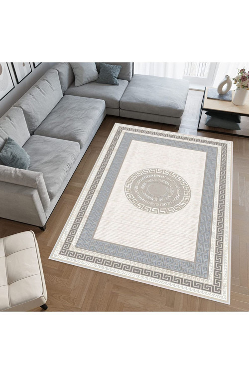 Dijital Baskı Yıkanabilir Kaymaz Taban Salon Halısı Rvg0620