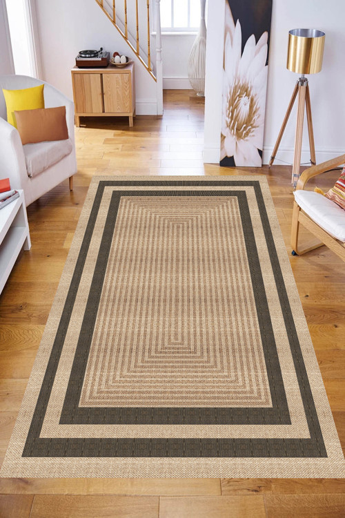 Dijital Baskı Yıkanabilir Kaymaz Taban Salon Halısı Ve Yolluk Rv065-Fnl338