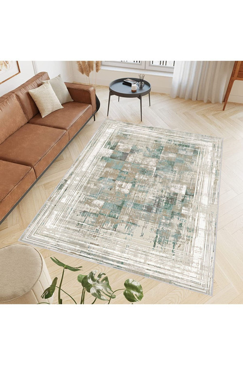 Dijital Baskı Yıkanabilir Kaymaz Taban Salon Halısı Rvg0525