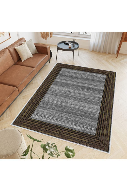 Dijital Baskı Yıkanabilir Kaymaz Taban Salon Halısı Rvg0508
