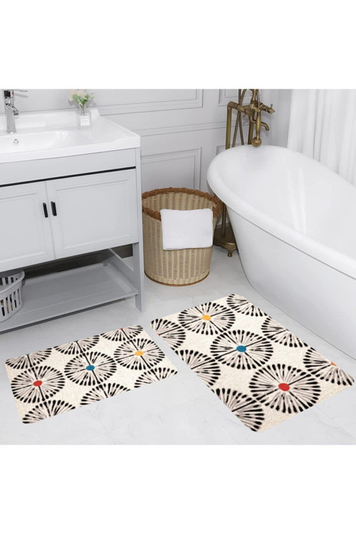 Dijital Baskılı 2'Li Banyo Paspas Takımı Rvg5163