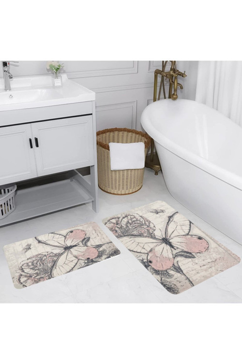 Dijital Baskılı 2'Li Banyo Paspas Takımı Rvg5206