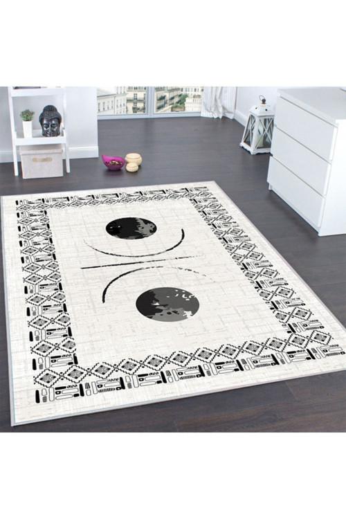 Dijital Baskı Yıkanabilir Kaymaz Taban Salon Halısı Rvg0181-Sd1067