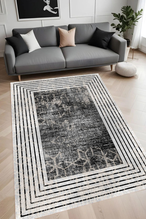 Dijital Baskı Yıkanabilir Kaymaz Taban Salon Halısı Ve Yolluk Rv118-Fnl424