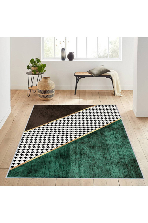 Dijital Baskı Yıkanabilir Kaymaz Taban Salon Halısı Rvg0204-Sd429