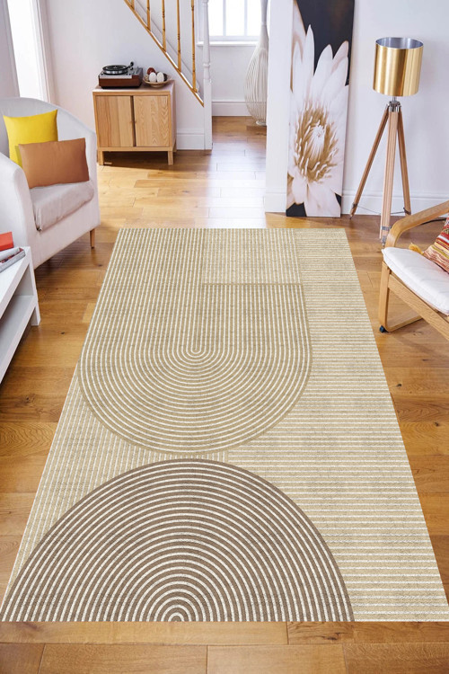 Dijital Baskı Yıkanabilir Kaymaz Taban Salon Halısı Ve Yolluk Rv072-Fnl345