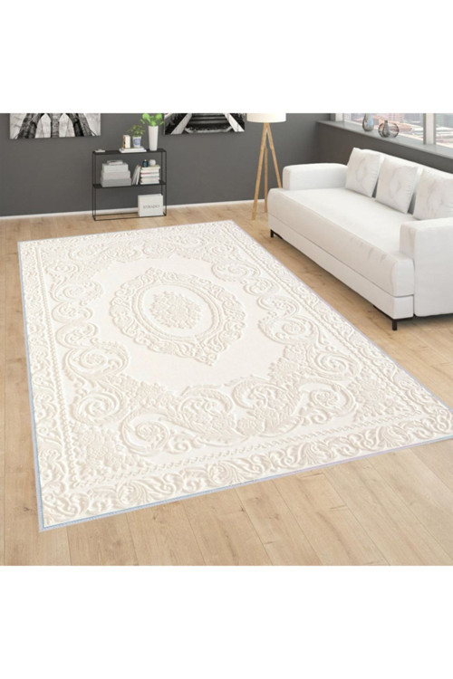Dijital Baskı Yıkanabilir Kaymaz Taban Salon Halısı Rvg1677