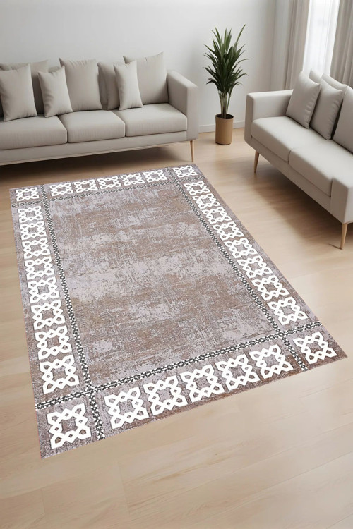 Dijital Baskı Yıkanabilir Kaymaz Taban Salon Halısı Ve Yolluk Rvg0819-Fnl29