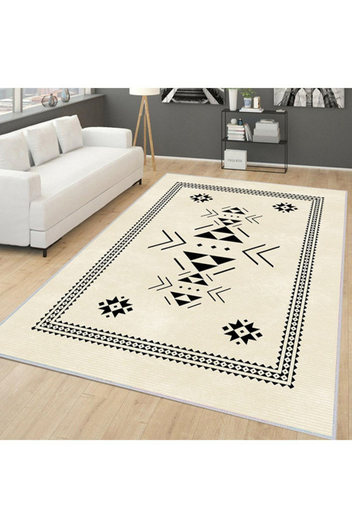 Dijital Baskı Yıkanabilir Kaymaz Taban Salon Halısı Rvg0175-Sd861
