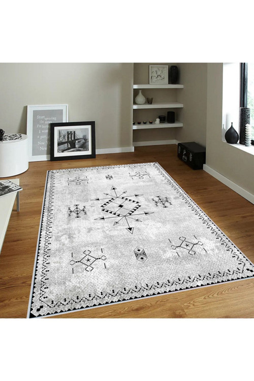 Dijital Baskı Yıkanabilir Kaymaz Taban Salon Halısı Rvg0128-Sd958