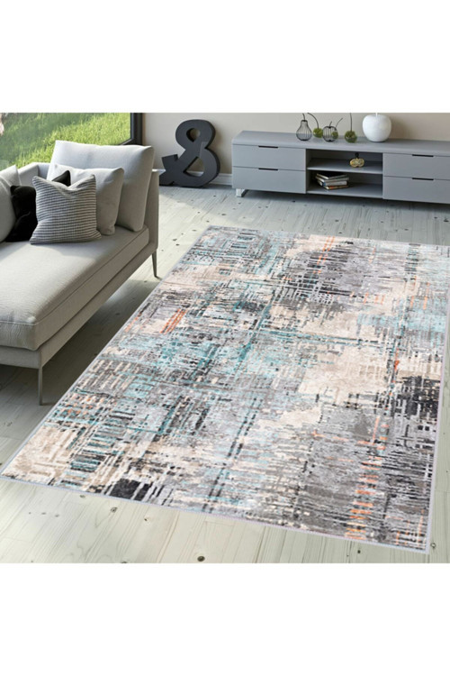 Dijital Baskı Yıkanabilir Kaymaz Taban Salon Halısı Rvg1637-Ht936