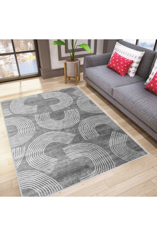 Dijital Baskı Yıkanabilir Kaymaz Taban Salon Halısı Rvg0018-Sd848