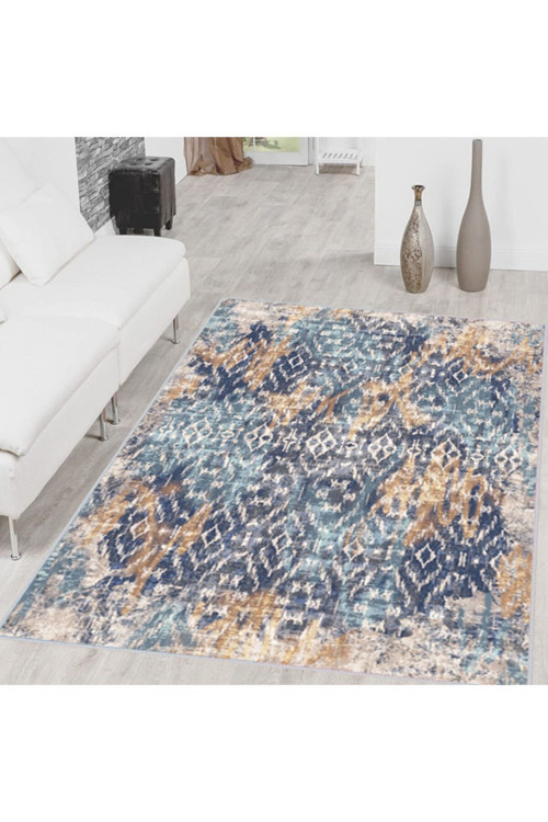 Dijital Baskı Yıkanabilir Kaymaz Taban Salon Halısı Rvg1526-Ht111