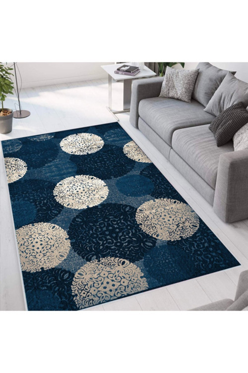 Dijital Baskı Yıkanabilir Kaymaz Taban Salon Halısı Rvg1657