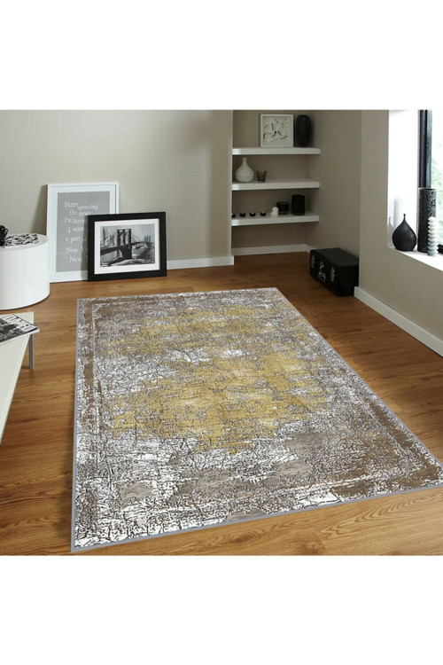 Dijital Baskı Yıkanabilir Kaymaz Taban Salon Halısı Rvg1819