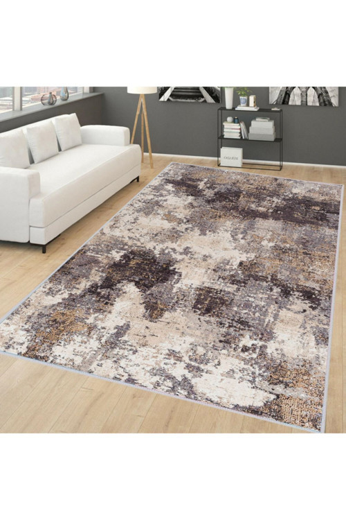 Dijital Baskı Yıkanabilir Kaymaz Taban Salon Halısı Rvg1748