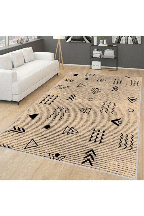 Dijital Baskı Yıkanabilir Kaymaz Taban Salon Halısı Rvg0145-Sd1153