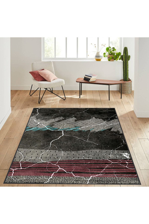Dijital Baskı Yıkanabilir Kaymaz Taban Salon Halısı Rvg1516-Sd308