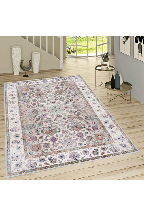 Dijital Baskı Yıkanabilir Kaymaz Taban Salon Halısı Rvg1480