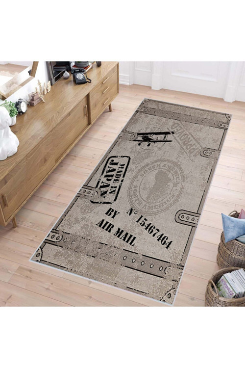 Dijital Baskı Yıkanabilir Kaymaz Taban Salon Halısı