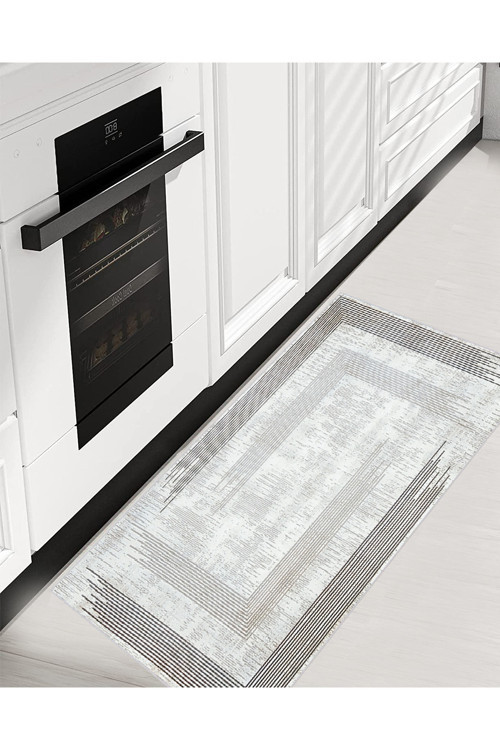 İç Mekan Yıkanabilir Kaymaz Taban Kapı Önü Paspası Banyo Paspası , Mutfak Paspası Rvgpas-0752