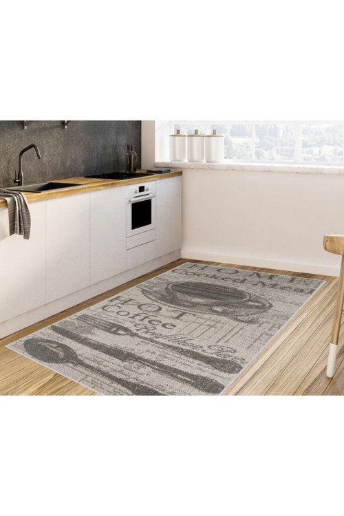 Eliana Home Dijital Baskı Yıkanabilir Kaymaz Taban Mutfak Halısı