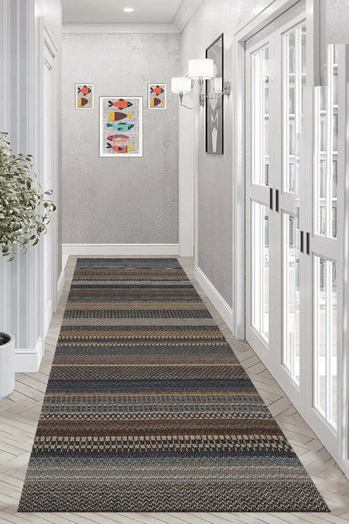 Dijital Baskı Yıkanabilir Kaymaz Taban Salon Halısı Ve Yolluk Rvg0960-Fnl209