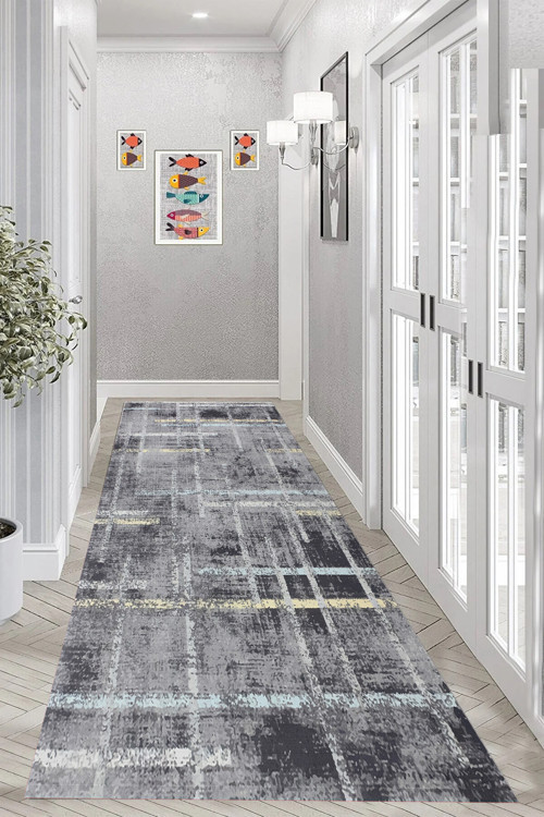 Dijital Baskı Yıkanabilir Kaymaz Taban Salon Halısı Ve Yolluk Rvg0980-Fnl230