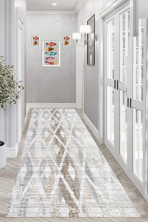 Dijital Baskı Yıkanabilir Kaymaz Taban Salon Halısı Ve Yolluk Cr140-Fnl445