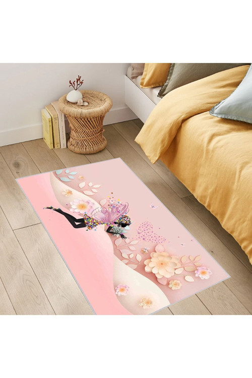 Dijital Baskı Yıkanabilir Kaymaz Taban Salon Halısı Rvg0384