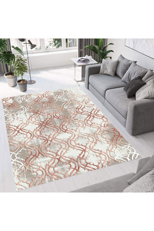 Dijital Baskı Yıkanabilir Kaymaz Taban Salon Halısı Rvg0674