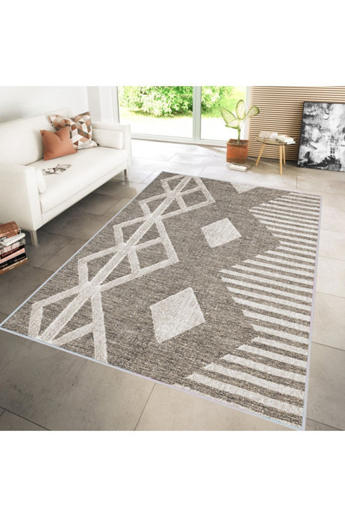 Dijital Baskı Yıkanabilir Kaymaz Taban Salon Halısı Rvg0166-Sm26