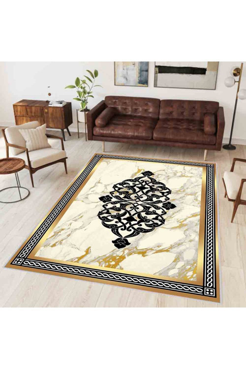 Dijital Baskı Yıkanabilir Kaymaz Taban Salon Halısı Rvg0320-Sd799
