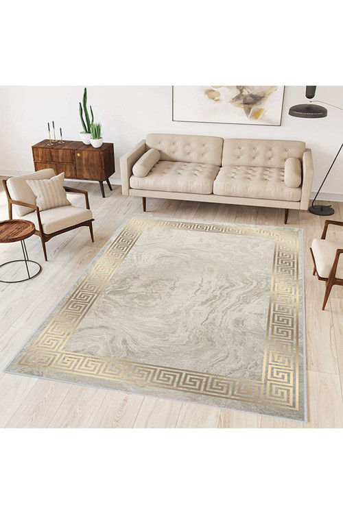 Dijital Baskı Yıkanabilir Kaymaz Taban Salon Halısı Rvg0301-Sm273