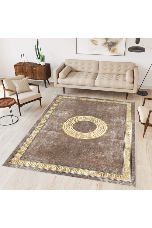 Dijital Baskı Yıkanabilir Kaymaz Taban Salon Halısı Rvg0324-Sd1190