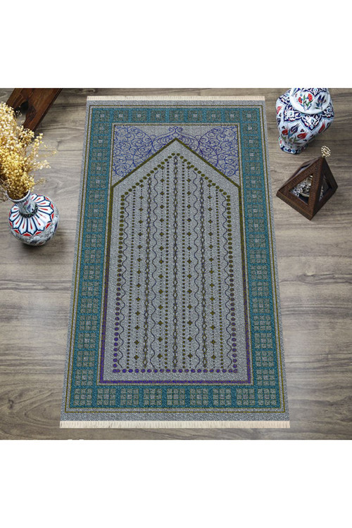 Dijital Baskılı, Yıkanabilir, Yumuşak Dokulu Çocuk Ve Yetişkin Seccade S-Dot-Sn-062