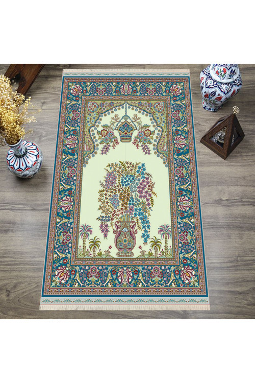 Dijital Baskılı, Yıkanabilir, Yumuşak Dokulu Çocuk Ve Yetişkin Seccade S-Dot-N114-1