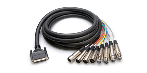 8'li TRS-XLR AES/EBU Snake Kablo (5 mt)