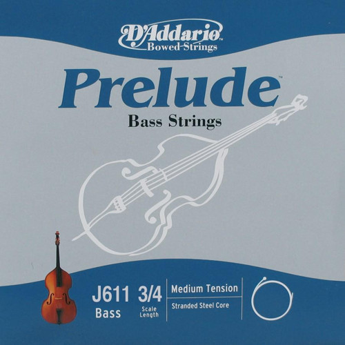 DADDARIO J611 KONTRABAS TEK TEL, PRELUDE, G-(SOL), SCALE 3/4, ME