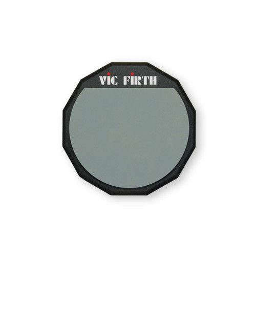 VICFIRTH PAD6 6" TEK TARAFLI ÇALIŞMA PADI, YUMUŞAK LASTİK (SOFT