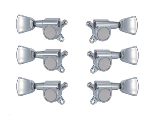 VALENCIA EMH7004CRR3L3 ELEKTRO GİTAR BURGUSU, 6'LI SET, 3 SAĞ+3 SOL, KROM