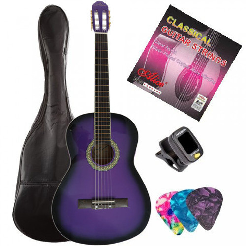 MG917-PRP Tam Boy Yetişkin Klasik Gitar Seti