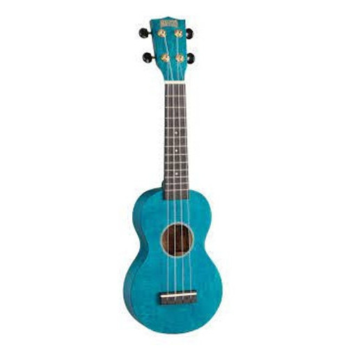 MS1TBU Slimline Serisi Soprano Ukulele (Transparent Blue)